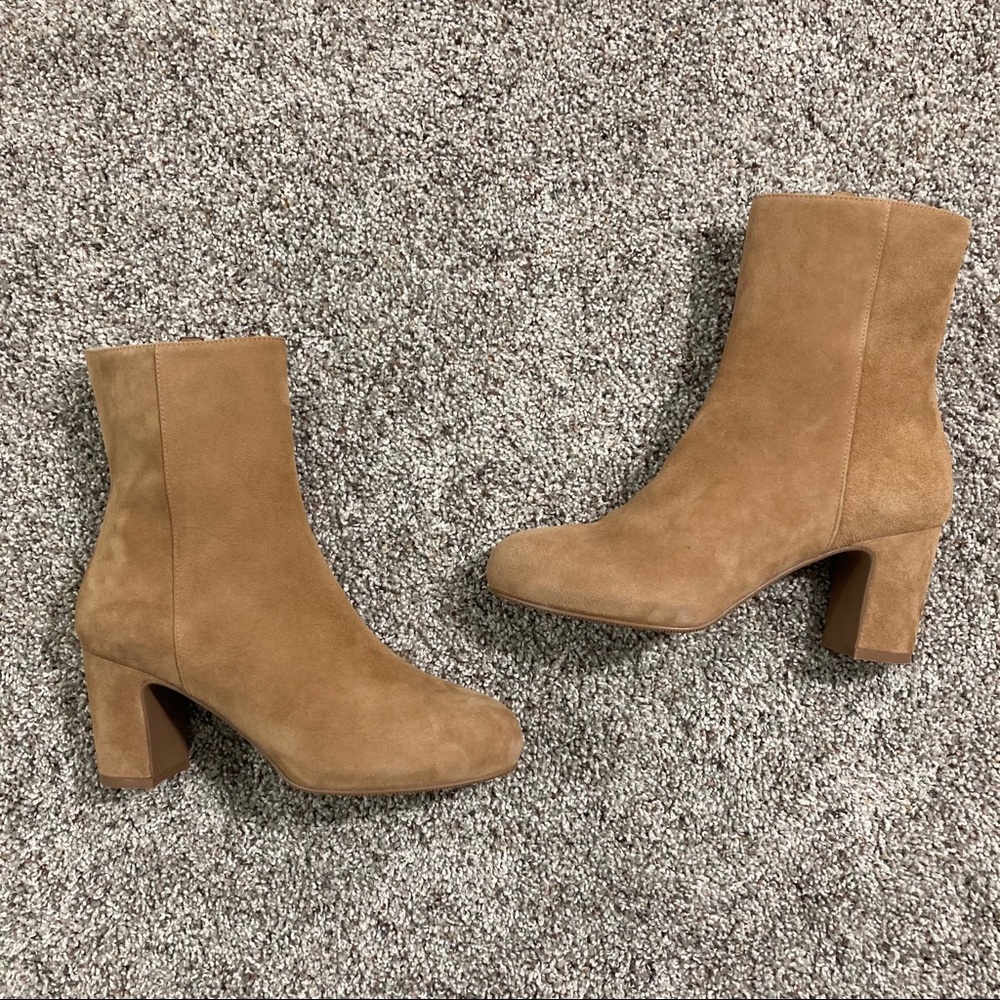 Stuart Weitzman Gianella Suede Ankle Boots, only worn 2 times